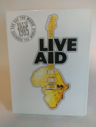 Live Aid 1985 4 Disc Dvd W/booklet Queen U2 Dylan Clapton Who Petty Jagger Rare
