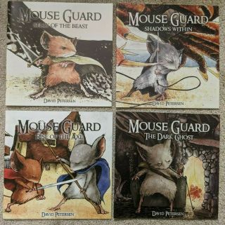 Mouse Guard 1,  2,  3 & 4 (2006) - Belly Of The Beast & More - 1st Printing Rare