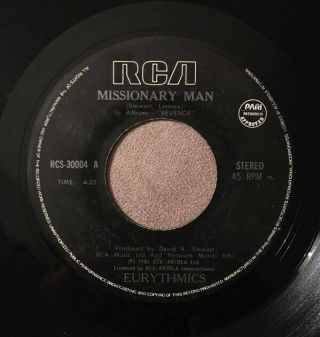 Eurythmics Rare Filipino Vinyl 7 " Record Would I Lie To You 1985 Annie Lennox