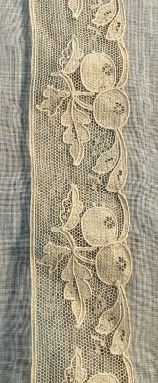 Antique 100 Cotton,  Very Fine,  Belgium Lace,  Trim For Sewing