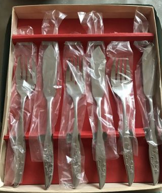 Vintage Fish Knife & Fork Set,  In