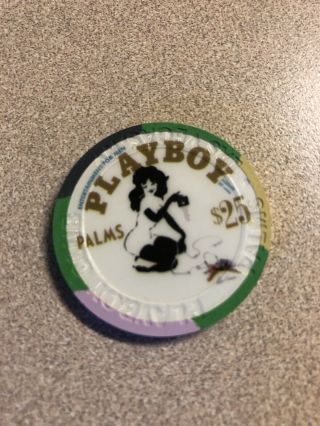 $25 Palms Playboy Girl Las Vegas Nevada Casino Chip Rare