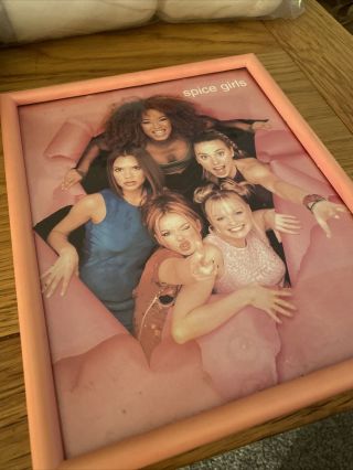 Spice Girls Rare Photo In Pink Frame Unofficial