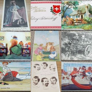Antique Vintage Old Postcard (h)