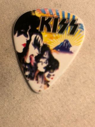 Kiss Mount Fuji Japan Art Guitar Pick Tommy Thayer Signed Spaceman Rare Design
