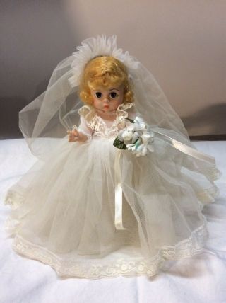 Vintage 8” Madame Alexander Bride Doll
