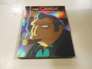 The Simpsons Eighteenth Season (18) 4 - Disc Dvd Set Rare (sleeve)