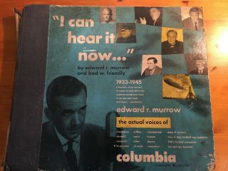 Rare Set Of 5 Documentary Records 78rpm,  " I Can Hear It Now " By Edward R Murrow