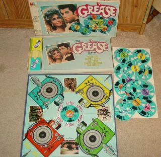 Rare 1978 Grease Movie Record Board Game Photo Cover John Travolta Olivia John