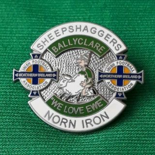 Northern Ireland - Very Rare - Ballyclare Sheepshaggers Nisc - Badge - One Only