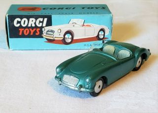 Early Corgi Playcraft Toys Ltd.  Great Britain M.  G.  A.  Sports Car 302 V Rare Mib