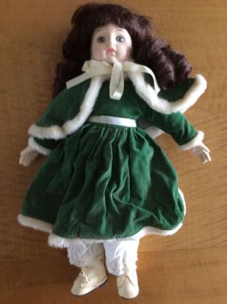 Vintage Porcelain Doll 15 Inches