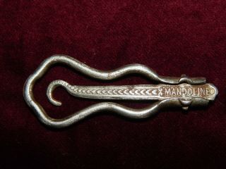 Antique Victorian French Mandoline Folding Button Hook 19th C