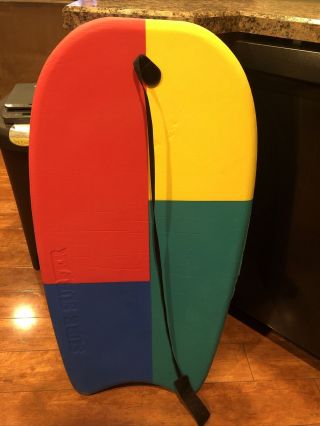 Vintage 1980’s 35” Sure Surfer Bodyboard Boogie Board W/ Strap Rare