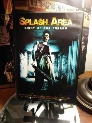 Splash Area - Night Of The Freaks Dvd - Rare Slasher Oop Horror - Like