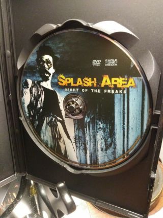 Splash Area - Night Of The Freaks DVD - RARE SLASHER OOP HORROR - LIKE 3