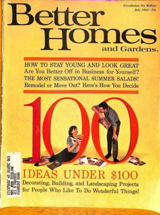 Better Homes And Gardens,  July 1963