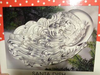Silverplated Santa Dish By International Silver Company