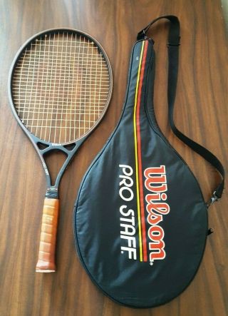 Vintage Rare Wilson Pro Staff 125 Oversize Tennis Racquet 4 1/2 (l4) W/bag