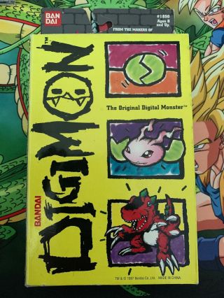 1997 Bandai Digimon Tamagotchi Yellow Rare Opened But