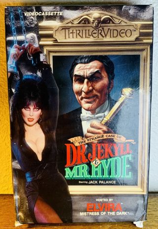 The Strange Cases Of Dr Jekyll & Mr Hyde Vhs Elvira Vhtf Htf Rare Halloween Oop