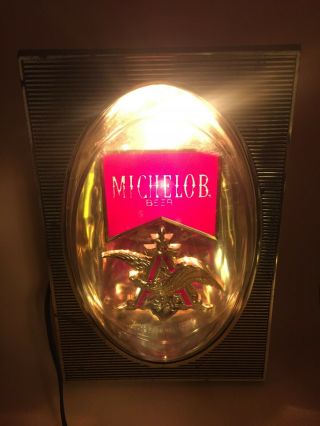 Rare Vintage Anheuser Busch Michelob Beer Light - Up Lighted Bar Lights Sign