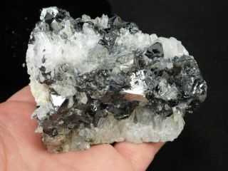 A Big Very Rare Sphalerite Galena And Quartz Crystal Cluster Colombia 487gr