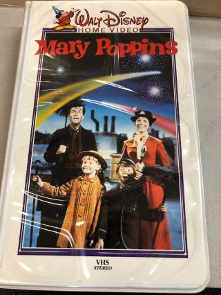 Walt Disney Mary Poppins Vhs Rare Cover.  See Pictures.  Thanks