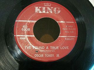 Rare Northern Soul 45 Oscar Toney Jr.  " Keep On Loving Me " King Label & Sleeve