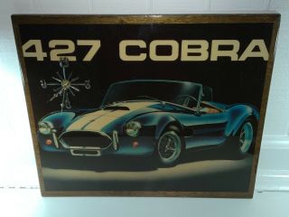 Vintage Shelby Cobra 427 Novelty Clock “works” 1970s Rare