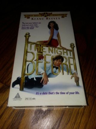 The Night Before Vhs 1988 Keanu Reeves Lori Loughlin Rare Comedy