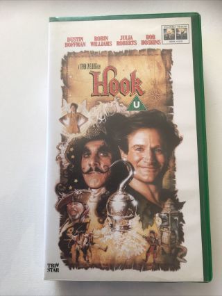 Hook (pal Uk Vhs,  1992 Rare) Robin Williams Movie