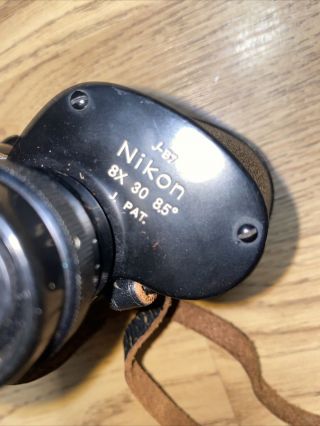 Nippon Kogaku Nikon 8x30 8.  5 J - B7 J.  PAT.  Rare 3