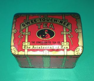 Vintage Sweet - Touch - Nee Tea Tin The Aristocrat Of Tea Tin - Rare