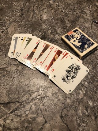 Vintage Rare Playing Cards Girls Nude Poker Blackjack Complete 2
