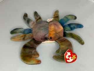 Ty Beanie Babies Claude (the Crab) Style 4083 Rare All Caps Tag 1996 4th Gen