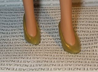 SHOES BARBIE DOLL FRENCH LADY FAUX GOLD HIGH HEEL PUMPS SHOES ACCESSORY CLOTHING 2