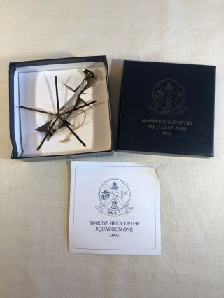 Rare 2003 Hmx - 1 Marine Helicopter Squadron One Xmas Tree Ornament Vh - 3d Sea King
