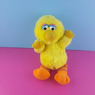 Vintage Hasbro Softies Sesame Street Big Bird Luvs You Plush Stuffed 11 " A40