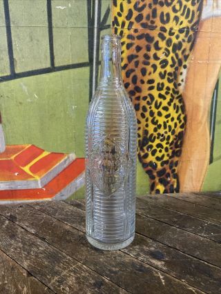 Vintage 1920 Orange Crush 24 Oz Bottle Sign Massillon Canada Rare Embossed Soda