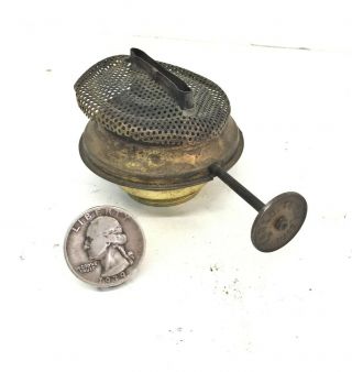 Antique Dual Fit Eagle Brass Oil Lamp Burner