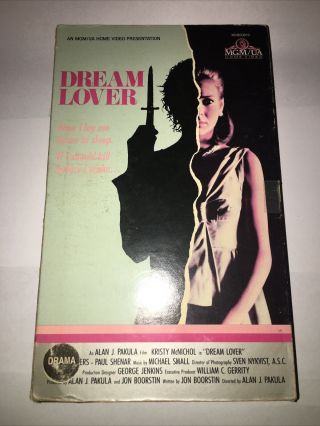 Dream Lover (vhs,  1986) Large Case Kristy Mcnichol Rare