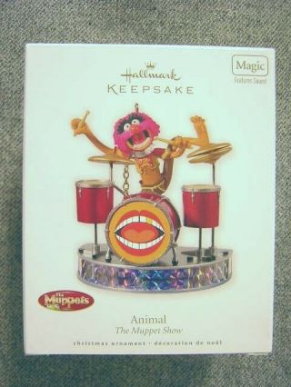 Rare 2010 Hallmark The Muppet Show “animal” Magic Ornament; Sound