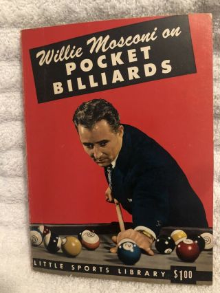 Vintage Rare Willie Mosconi On Pocket Billards 1959