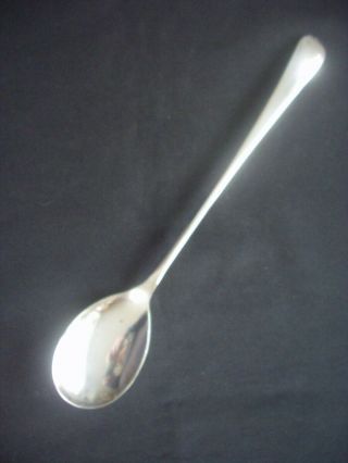 Vintage Silver Plated Serving Spoon Old English Pattern Sheffield 9.  5 "