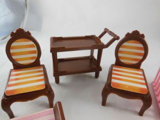 Vintage Plastic Doll House Furniture chairs 1.  5 