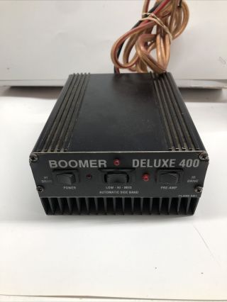 Vintage Boomer Deluxe 400 Cb Ham Radio Linear Amplifier Rare Equipment