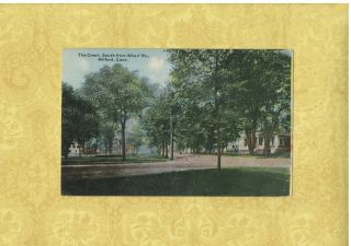 Ct Milford 1908 - 29 Antique Postcard The Green From Wharf St Conn To Phoenixville