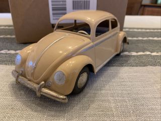 Vintage Plastic Arnold Friction Vw Split Window Bug/beetle Car,  Germany Rare