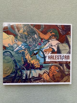 Rare Halestorm ‎reanimate: The Covers Ep Atlantic 527205 - 2 Hard Rock 2011 Nm -